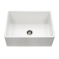 Houzer PTS-4100 WH Platus Series Apron-Front Fireclay Single Bowl Kitchen Sink  30"  White - B00WIQ9596